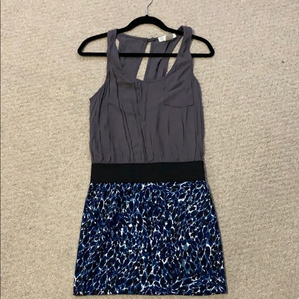 Waist cinching sleeveless dress